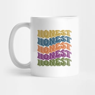 Honest retro typography design Mug